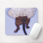 Dog gekleed muismat (Met muis)