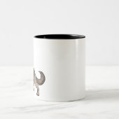 Dog German Shepherd Saddle Brown and Black Tweekleurige Koffiemok (Center)