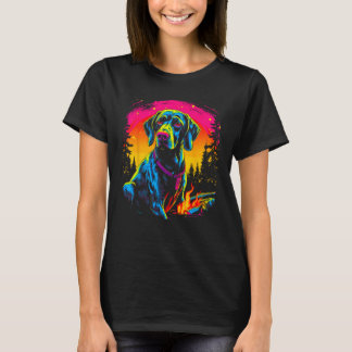 Dog German Shorthaired Pointer Camping T-shirt