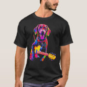 Dog German Shorthaired Pointer Guitar T-shirt (Voorkant)