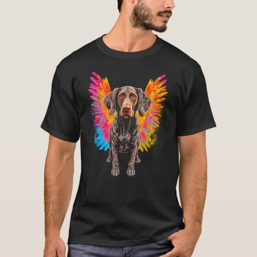 Dog German Shorthaired Pointer Heaven T-shirt (Voorkant)