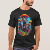Dog German Shorthaired Pointer Mushroom T-shirt (Voorkant)