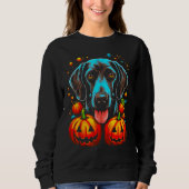 Dog German Shorthaired Pointer Pumpkin Halloween Trui (Voorkant)