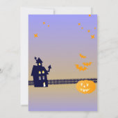 Dog Ghost in costume Halloween Party Kaart (Achterkant)