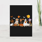 Dog Ghost Witch Mummy Halloween Costume Men Women  Kaart (Voorkant)