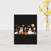 Dog Ghost Witch Mummy Halloween Kostuum Mannen Vro Kaart (Gele Bloem)