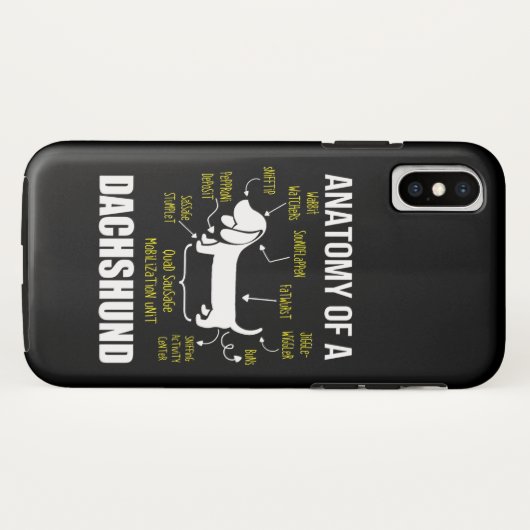 Dog Gift | Anatomie van Dachshund Case-Mate iPhone Case (Achterkant (horizontaal))