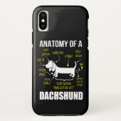 Dog Gift | Anatomie van Dachshund Case-Mate iPhone Case (Achterkant)