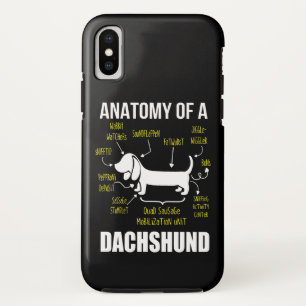 Dog Gift   Anatomie van Dachshund Case-Mate iPhone Case