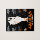 Dog Gift | anatomie van een whippet-hond voor een Legpuzzel (Horizontaal)