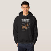 Dog Gift | Anatomy Dachshund Funny Weiner Hoodie (Voorkant volledig)