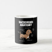 Dog Gift | Anatomy Dachshund Funny Weiner Koffiemok (Center)