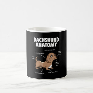Dog Gift Anatomy Dachshund Funny Weiner Koffiemok
