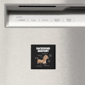 Dog Gift | Anatomy Dachshund Funny Weiner Magneet (Insitu (Vaatwasser))