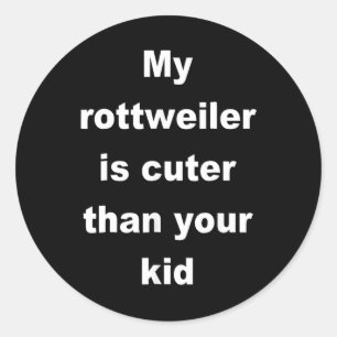 Dog Gift Baby rottweiler Ronde Sticker