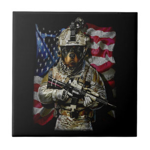 Dog Gift Baby rottweiler Tegeltje