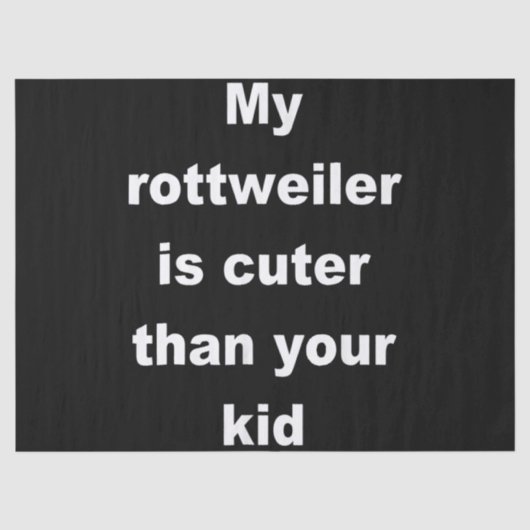 Dog Gift | Baby rottweiler Tissuepapier (Voorkant)