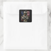 Dog Gift | Baby rottweiler Vierkante Sticker (Tas)