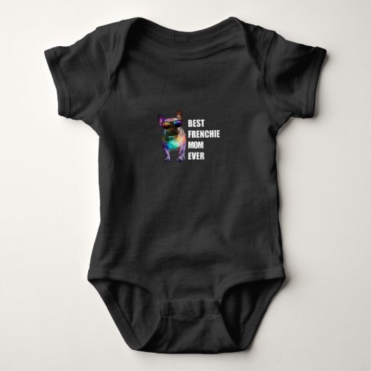 Dog Gift | Best Frenchie Mom Ever Romper (Voorkant)