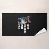 Dog Gift | Beste Frenchie mama ooit Badhanddoek (Badhanddoek)