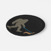 Dog Gift | Bigfoot Walking Dachshund Papieren Bordje (Gekanteld)