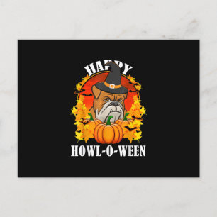 Dog Gift   Bulldog Halloween Gift voor Hondenliefh Feestdagenkaart