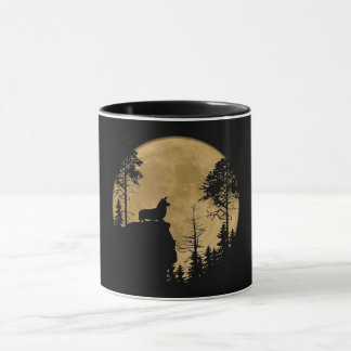Dog Gift | Corgi Dog onder de moonlight-halloween Mok