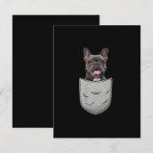 Dog Gift | Cute French Bulldog Hondenliefhebbers Bedankkaart (Voorkant / Achterkant)