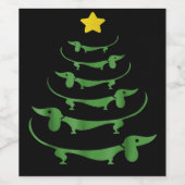 Dog Gift | Dachshun Lovely Wijn Etiket (Enkel label)