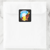 Dog Gift | Dachshund Cool Vierkante Sticker (Tas)