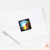 Dog Gift | Dachshund Cool Vierkante Sticker (Envelop)