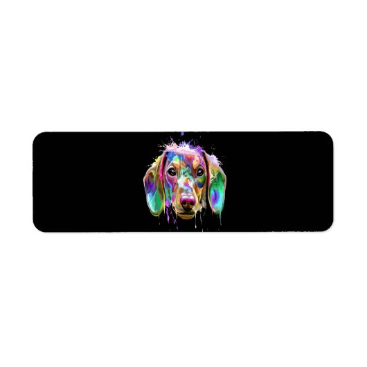 Dog Gift | Dachshund Full Color Nice Etiket (Voorkant)