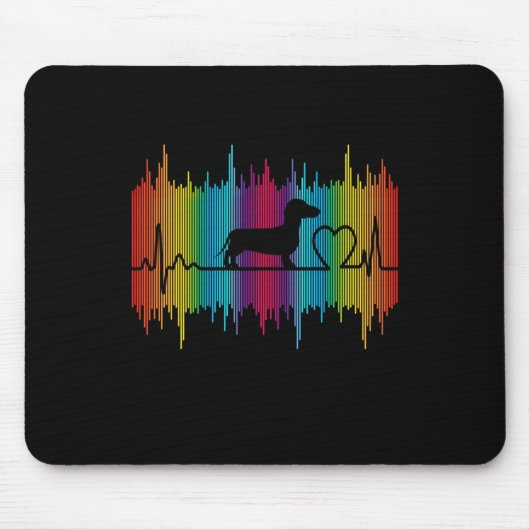 Dog Gift | Dachshund Love Muismat (Voorkant)