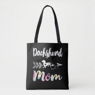 Dog Gift   Dachshund Mam Dachshund Floral Tote Bag