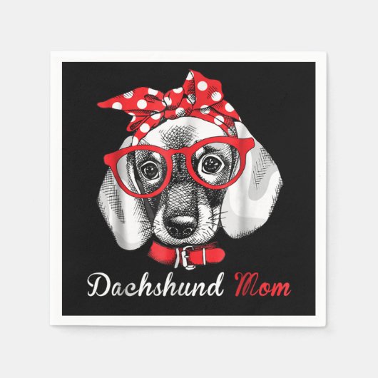 Dog Gift | Dachshund Mam Lovely Servet (Voorkant)