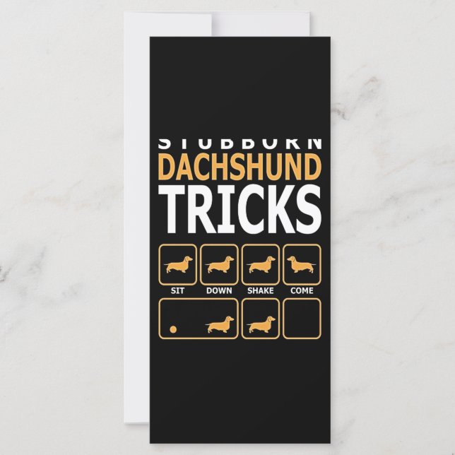 Dog Gift | Dachshund Tricks, geboren uit Dachshund (Voorkant)