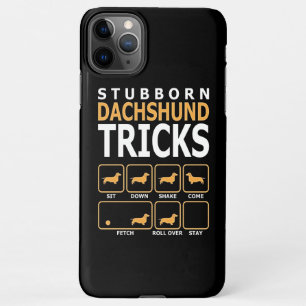 Dog Gift   Dachshund Tricks, geboren uit Dachshund iPhone 11Pro Max Hoesje