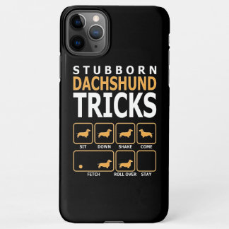 Dog Gift | Dachshund Tricks, geboren uit Dachshund iPhone 11Pro Max Hoesje