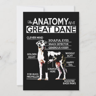 Dog Gift   De anatomie van een grote gesteente Bedankkaart