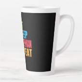Dog Gift | Eat - Sleep - Doberman - Herhalen Latte Mok (Rechts)
