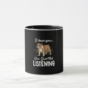 Dog Gift  Engelse Bulldog Ik hoor dat je niet luis Mok