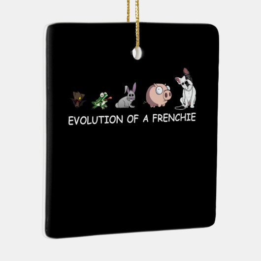 Dog Gift | Evolutie van een franchie Keramisch Ornament (Rechts)