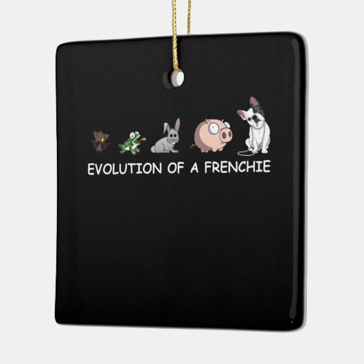 Dog Gift | Evolutie van een franchie Keramisch Ornament (Links)