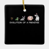 Dog Gift | Evolutie van een franchie Keramisch Ornament (Voorkant)