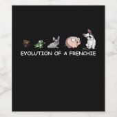 Dog Gift | Evolutie van een franchie Wijn Etiket (Enkel label)
