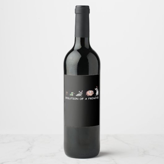 Dog Gift | Evolutie van een franchie Wijn Etiket (Voorkant)