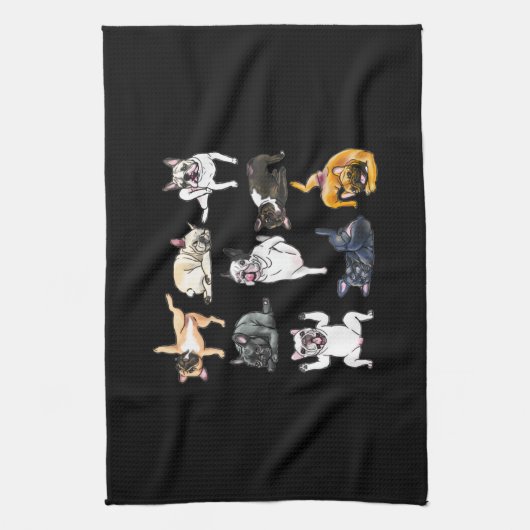 Dog Gift | Franse Bulldog Funny Theedoek (Verticaal)