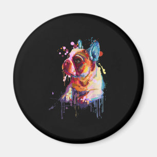 Dog Gift Franse Bulldog Hand Drawing Art Magneet
