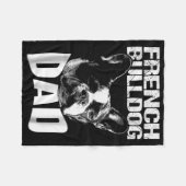 Dog Gift | Franse Bulldog Pap Fleece Deken (Voorkant (Horizontaal))