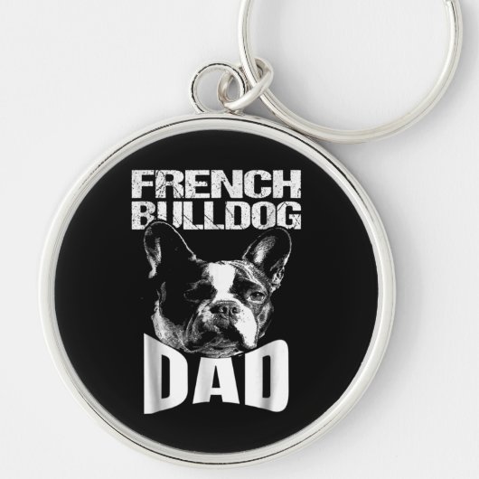 Dog Gift | Franse Bulldog Pap Sleutelhanger (Voorkant)